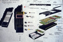 113.00-1998:99-Progetto Cellulare-Tecnica acquarello, pennarello-cm 40x60