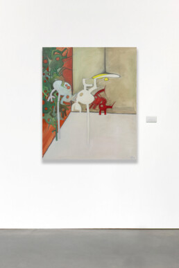 La Discussione 1990 olio su tela / oil on canvas 120×100 cm