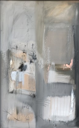 2019-100x70-Portali interni-Tenica mista su tavola di legno-2basso