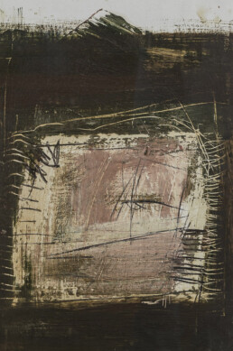Luce interrata, 1999, tecnica mista su carta / mixed media on paper, 37 x 23 cm